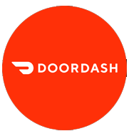 DoorDash logo, a symbol of food delivery convenience and service