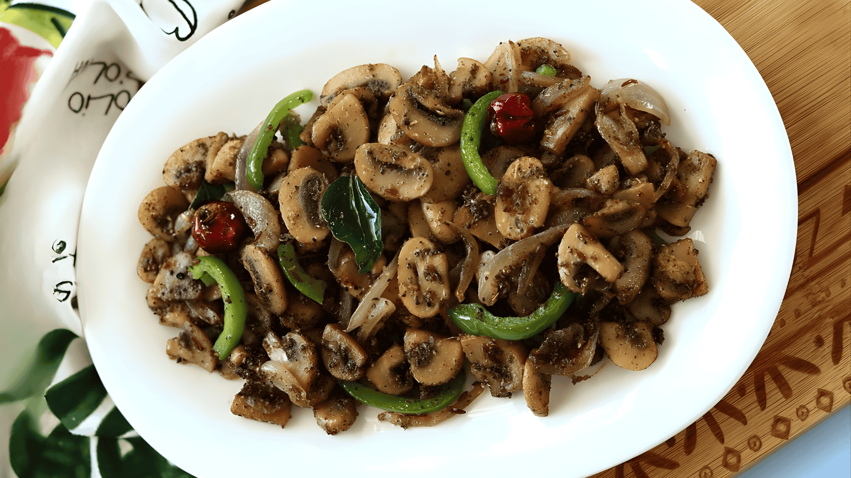 Mushroom Pepper Fry in Austin